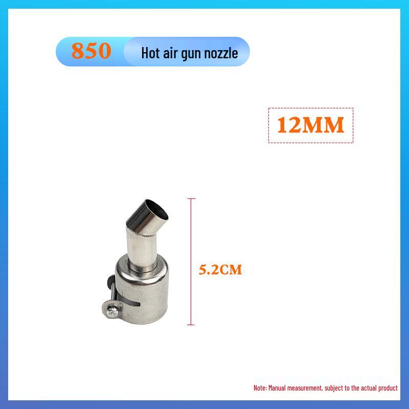 Multi-Model Hot Air Gun Nozzle Set - Straight, Angled, Bent for 850/858 Desoldering Stations