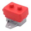 2Pcs 25A Circuit Breaker Auto Reset Function Red Sheath Design Fixed Mounting Wing for 6-28V Voltages Ranges Systems