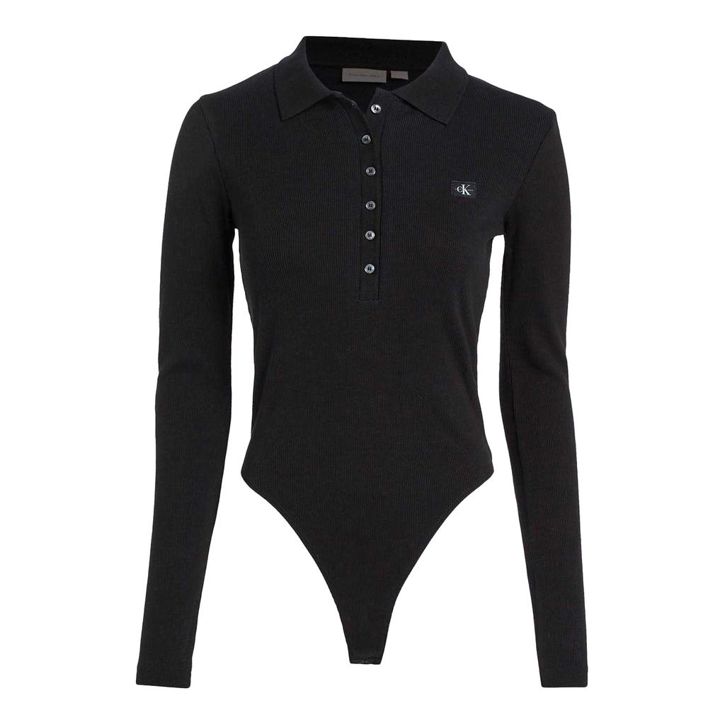 Calvin Klein Womens/Ladies Label Long-Sleeved Bodysuit