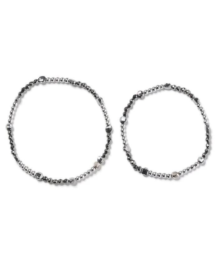 Silver Mix Stone Bracelet (PLT-BR-018_SV)
