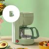 Petite cafetière à filtre pour bureau à domicile Ménage 0,65 L Cafetière Cafetière Machine à café ménagère Durable