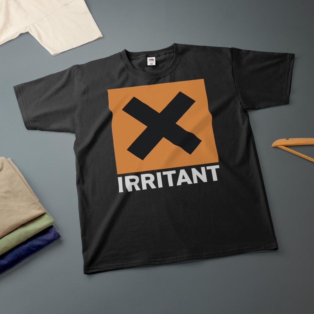 Irritant X Funny T-Shirt Hazard Symbol Style Tee Various Sizes & Colours Unisex T-Shirt XL