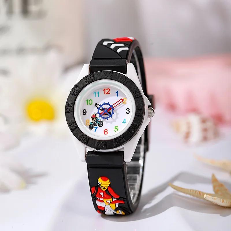 Fashion Children Watches Silicone Quartz Wristwatch Birthday Gift Kid Girl Boy Study Time Girl Watch Reloj Kids Watches Boys