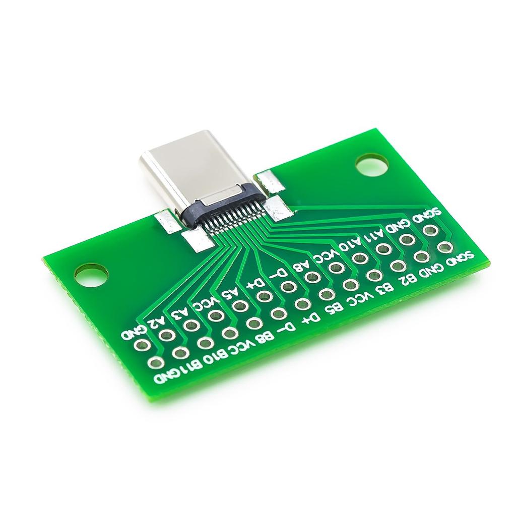 USB 3.1 Connector Type-C Adapter Plate PCB Board Female Male Head Convertor 2*13P to 2.54MM Transfer Test Board USB3.1 Module