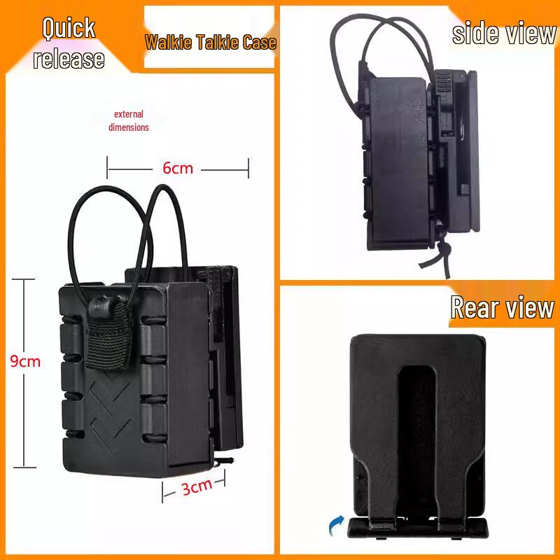 Tactical Quick-Release Radio Pouch & Belt Set