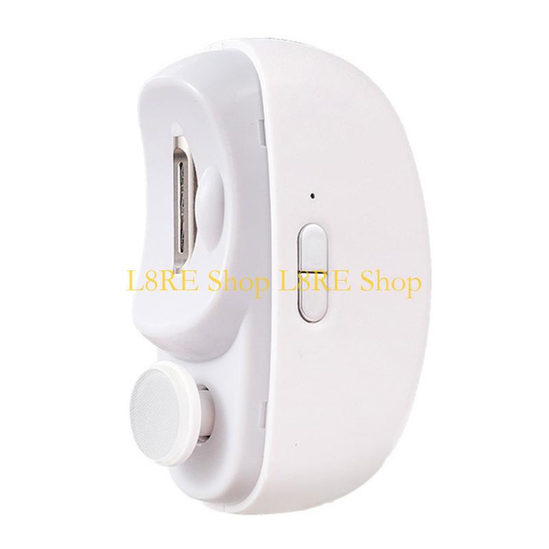 

L8RE Electric Automatic Clippers 2 in 1 Fingernail Cutter and File Automatic білий