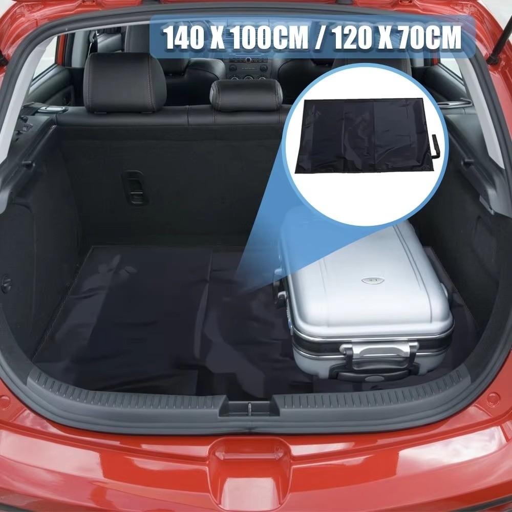 Universelle 140×100cm Kofferraummatte für Auto Kofferraumschutz Staubdicht Haustiermatte Schmutzabweisend Tragbare Auto-Matte Stoff Auto SUV
