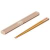 Ansio Antibacterial Chopsticks and Slim Chopstick Case In Dishwasher Pastel Colors and Natural Wood Set, Pink/Made Japan, Safe,