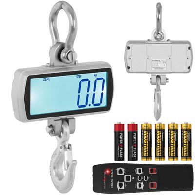 Hanging Hook Scale for Warehouse with Remote Control, Large LCD Display, 500 01 Kg