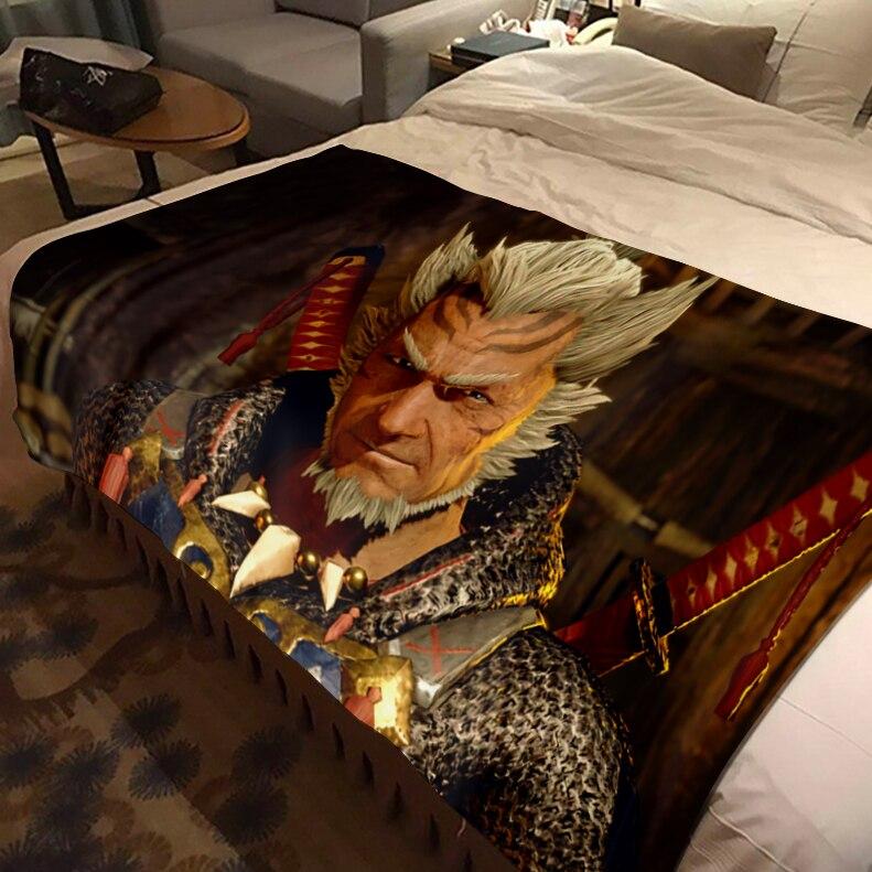 Monster Hunter Game Throw Blanket Bedspread Bed Plaid Rug Bed Covers Sofa Blanket Plaid Blanket Thermal Children'S Blankets