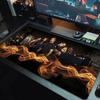 Chicago Fire Large Size Mouse Pad Large Gaming Table Cushion Nonslip Laptop Tablet Big Mousepad Xxl Mat Mini Pc Playmat With Lock Edge