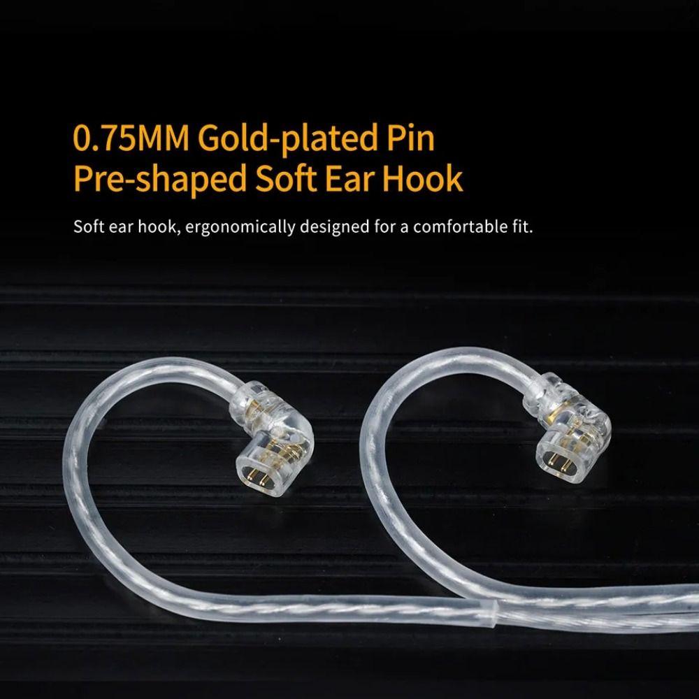 Gold-plated Pin KZ Type-C Cord Silver-Plated 2PIN Earphone Wire KZ Headphones Cable  Replacement