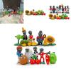 Premium Quality 16pcs Set Of New Plants Vs. Zombies Pvc Anime Action Figures For Kids