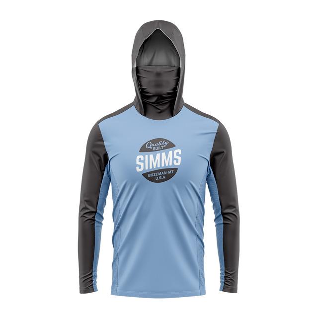 SIMMS Fishing Suit Fly Fishing Luya Hoodie Outdoor Ice Silk Sunscreen Clothing with Mask Quick Drying Breathable Thin