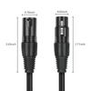 Dual Shielded XLR Male to Female Audio Cable, All Metal Gold Plated Connectors Balanced XLR Mic Cord for Microphone, Mixer, Speaker, Audio Recorder