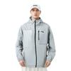 Li Ning Running Series Color Block Solid Hooded Long Sleeve Fleece Reflective Sports Jacket Men Jacket Coin-Gray AFDR691-2