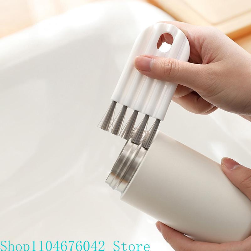 Multifunctional Kitchen Mini Cup Glass Cover Cleaning Brush Bottle Cleaning Brush Multipurpose Bottle Cleaner Cup Cover