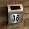 3LED Solar Powered Illumination Doorplate Lamp House Number Light