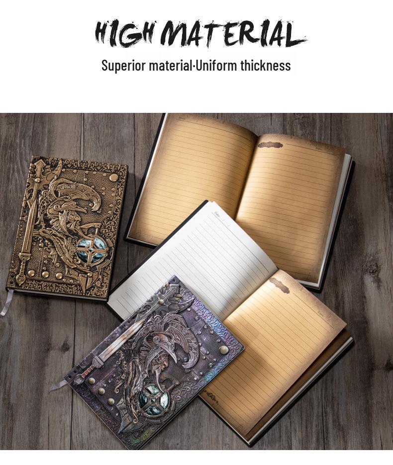 Paladin European Retro Business Diary: Embossed PU Notebook