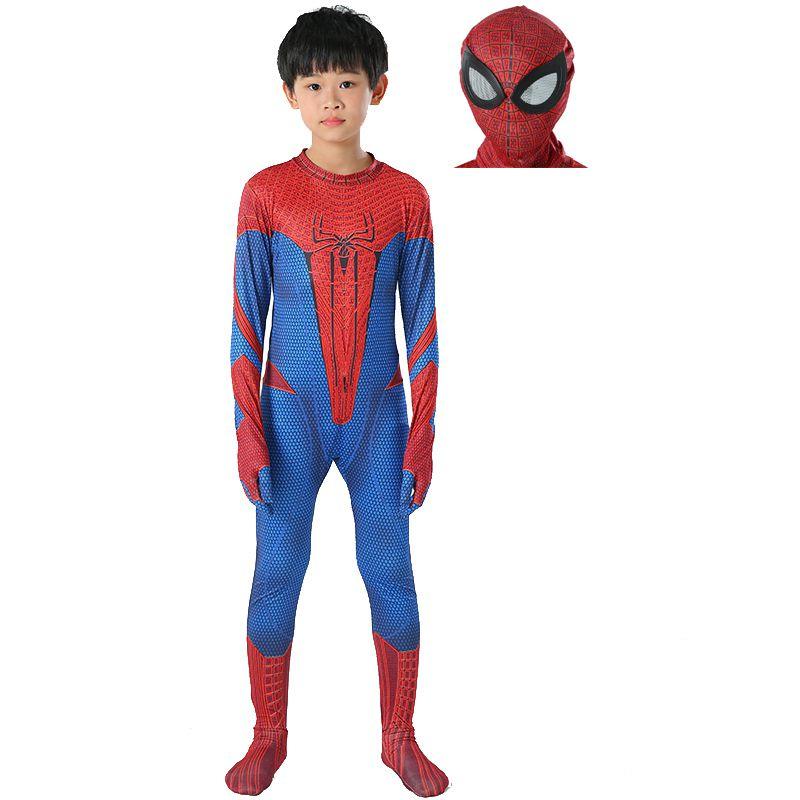 

Spiderman Amazing The Peter Parker Costume Cosplay Zentai Suit Outfit Bodysuit 150