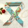 90*5Cm Korean  Fashion Luxurious Ladies Leisure Decoration Twill Long Strip Streamer Silk Scarf Tie Bind Bag Ribbon