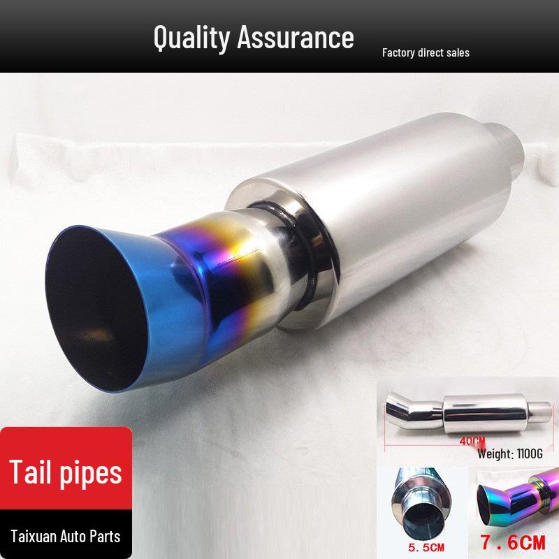 1529 Stainless Steel Modified Exhaust Tail Pipe for Cars & Motorcycles