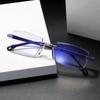 Unisex Rimless Frameless Myopia Glasses -1.0 To -4.0 Reading Glasses Anti Blue Light Nearsighted Eyeglasses For Men Women