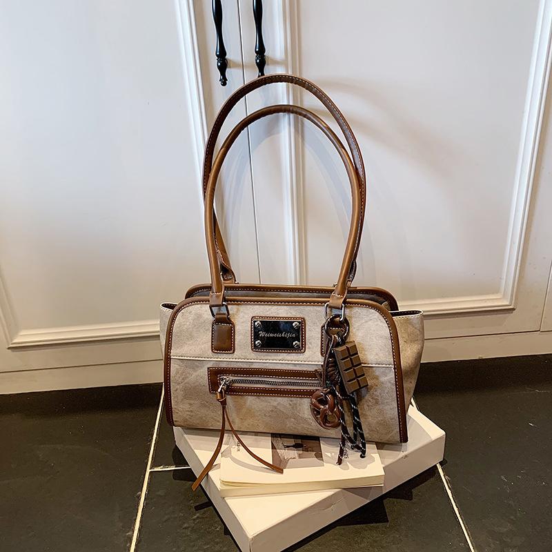 Pendler-Tasche Damen neue Herbst vielseitige Schulter-Achseltasche lässige tragbare Tragetasche mit großer Kapazität