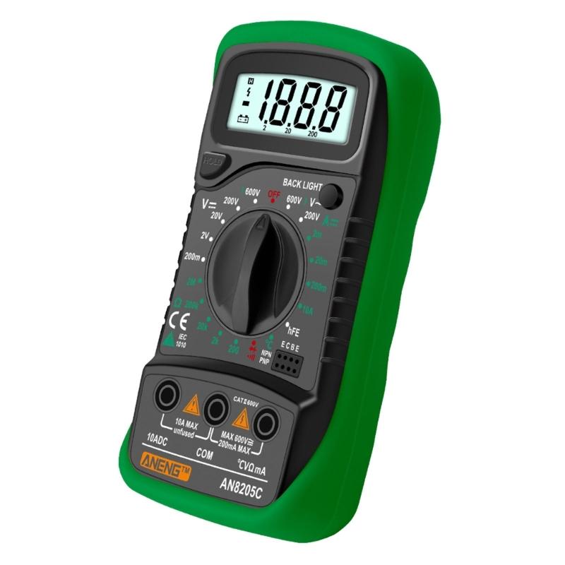 ANENG-AC/DC Ammeter Volt Ohm Tester Meter Diode-Audion Multimeter with Thermocouple Electrical Tester Meter 1999 Counts