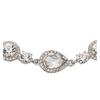 Givenchy Rundes und Tropfenförmiges Halo-Design Glas Kristall Armband Damen Silber 57089885 07B00378-Silber