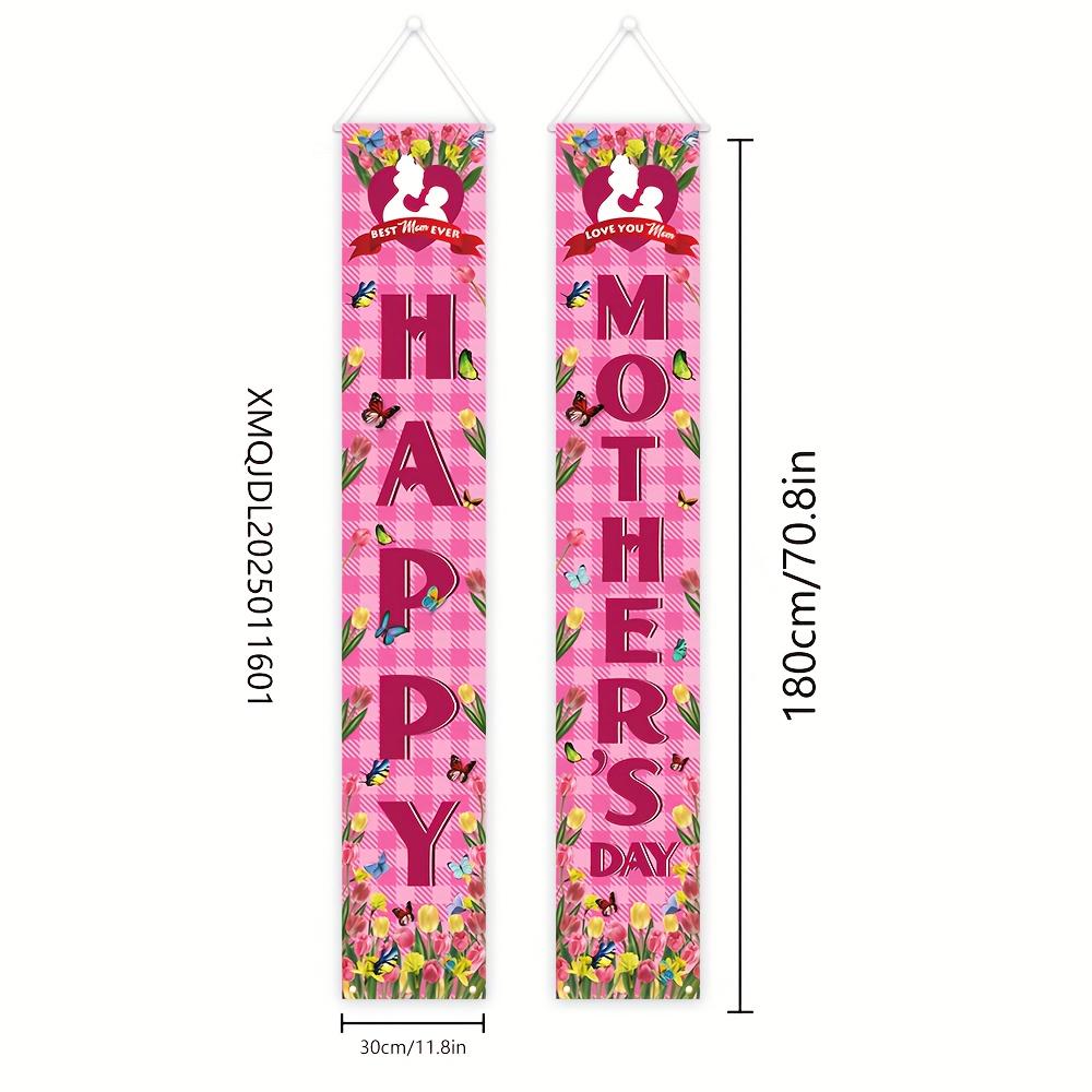 Mother's Day Porch Sign Two Mother Enhance Are Well Polyester Indoor Outdoor Decor