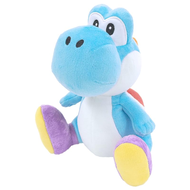 

Sanei Boeki Super Mario ALL STAR COLLECTION Light Blue Yoshi (S) W13.5 x D15.5 x H20cm Plush Toy AC47