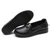 Fashion New Soft-soled Casual Women's Shoes Leather Single Shoes Flat-soled Non-slip Mother Shoes Women's Pu Leathershoes Plus Size