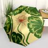 1pc Lotus Leaves Automatic Open/Close Umbrella, Portable Folding Umbrella for Travel, Themed Events, It Is Suitable As a Gift for Various Festivals, O
