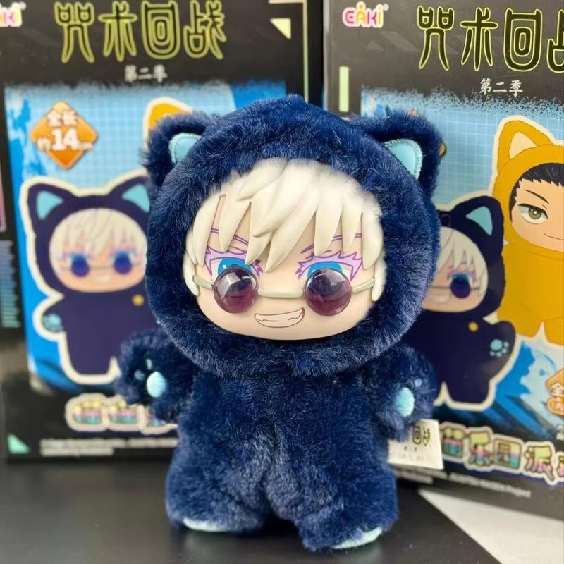 Anime Original Jujutsu Kaisen 2 Cat Ear Plushie Gojo Satoru EAKI Series Blind Box Figure Mystery BoxCollection Kid Gift Toy
