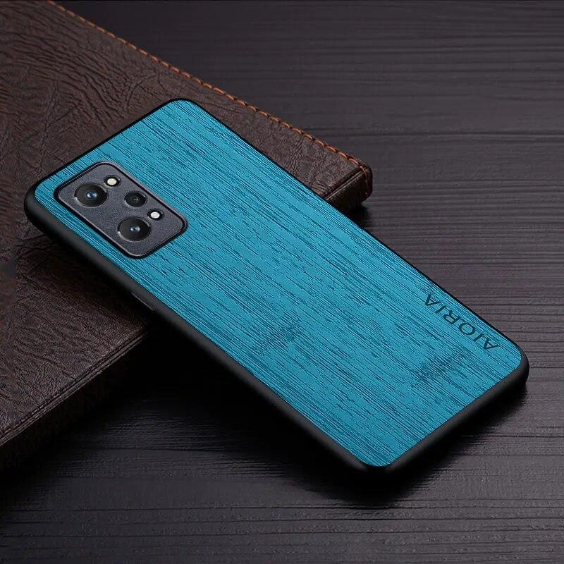 Etui na Oppo Realme GT Neo 2 5G funda wzór drewna bambusowego Skórzane etui na telefon Luksusowe coque dla oppo realme gt neo 2 etui capa
