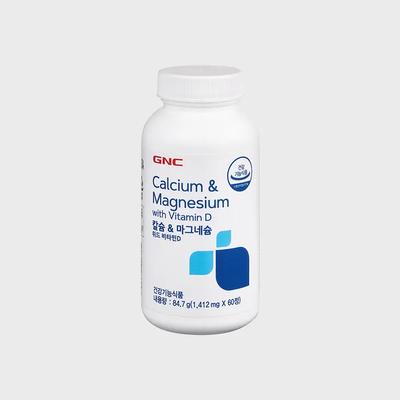 [GNC] Calcium & Magnesium (60 Tablets) 30-Day Supply