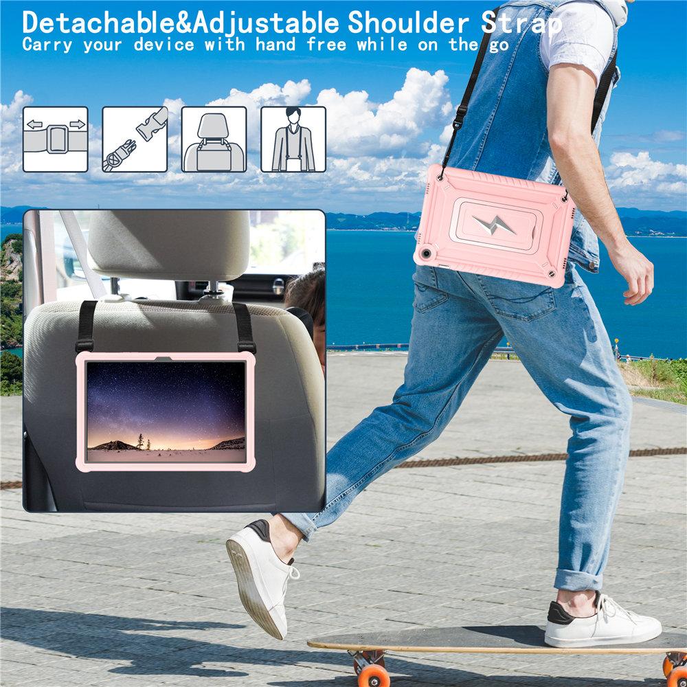 Armor Kickstand Case For Samsung Galaxy Tab A9 Plus 11 inch SM-X210N/X216B 2025 Heavy Duty Rugged Tablet Cover With Strap