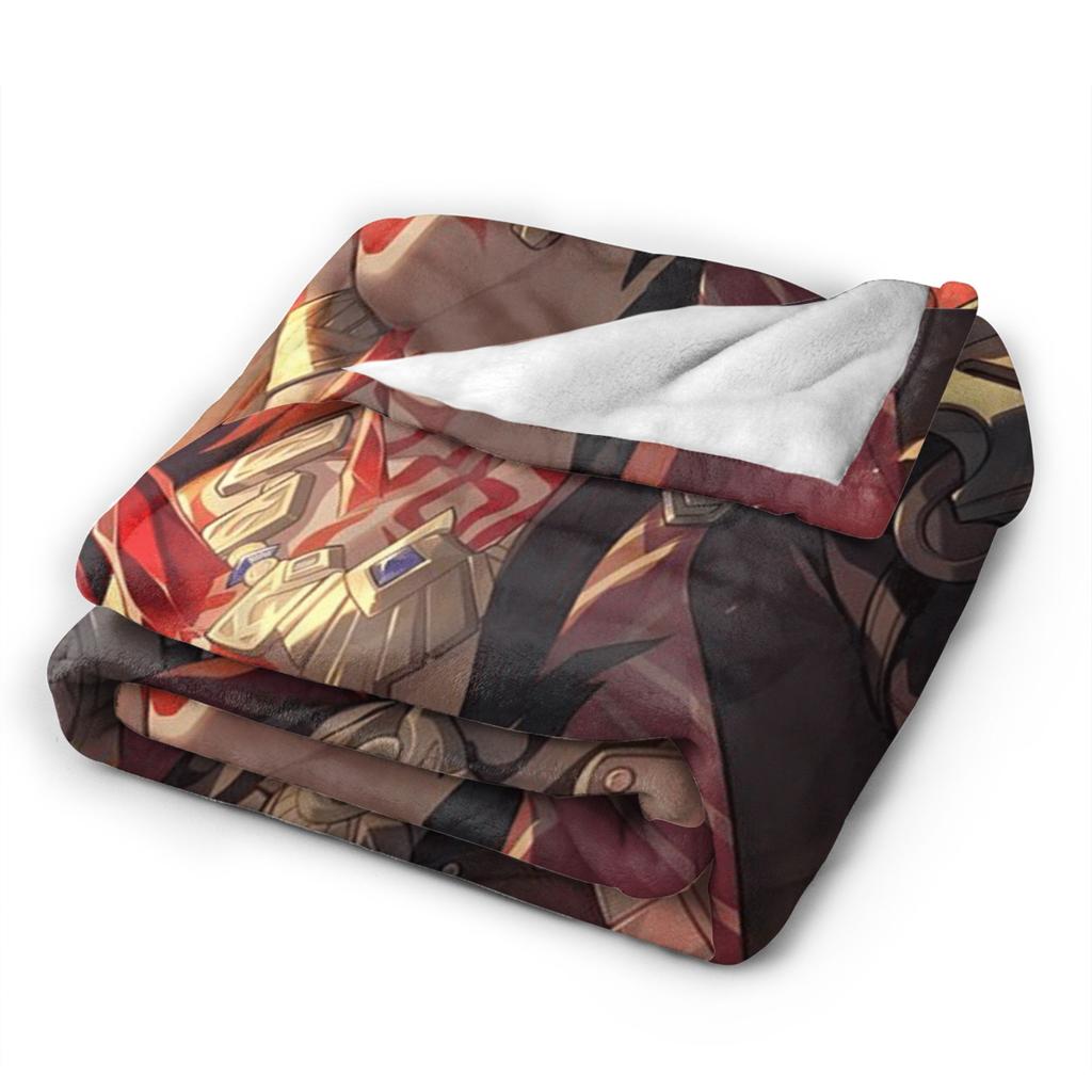 Honkai Star Rail Topaz Plüschdecke Kind Flanell Überwurfdecke für Sofa Sessel Warm Weich Maßgeschneiderte Qualität Bettüberwurf