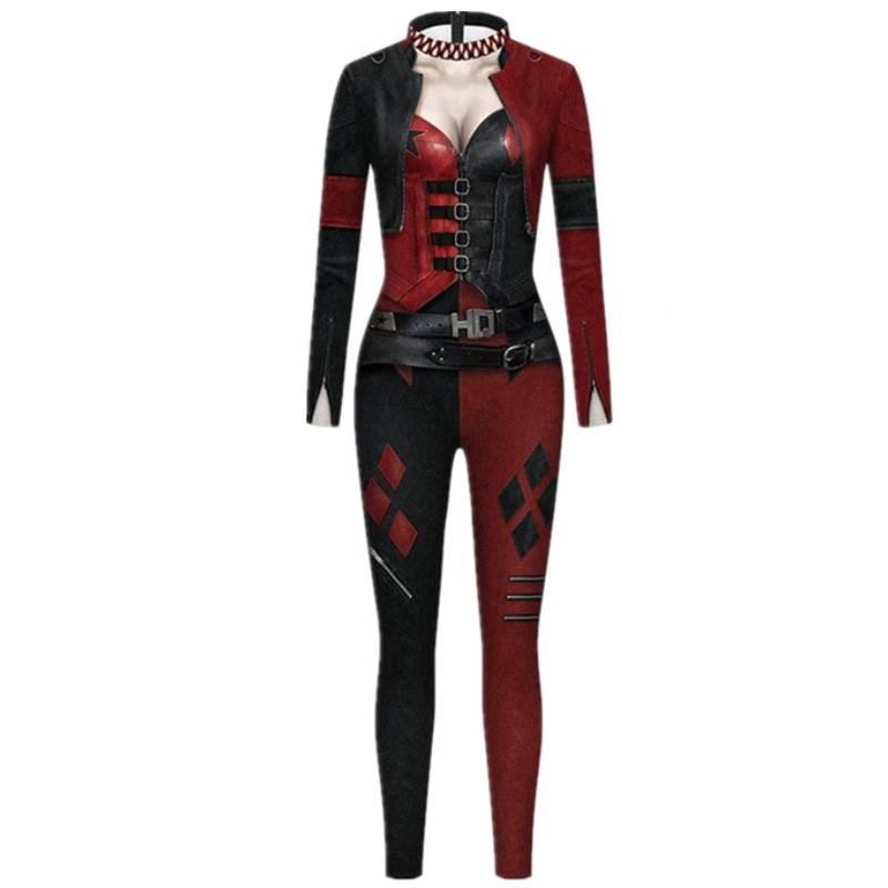 Quinn Classic Damen Anime Kostüm Halloween Cosplay Jumpsuit Kostüm