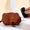 PU Leather Baby Elephant Coin Purse Women's Bag Pendant Creative Card Holder Storage Lipstick Envelope Zipper Money Bag