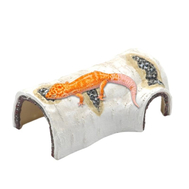 Aquariums Decorations Resin Tree Bark Fishtanks Landscape Cave Hideaways House for Turtles Reptiles Fish Safe Landscaping