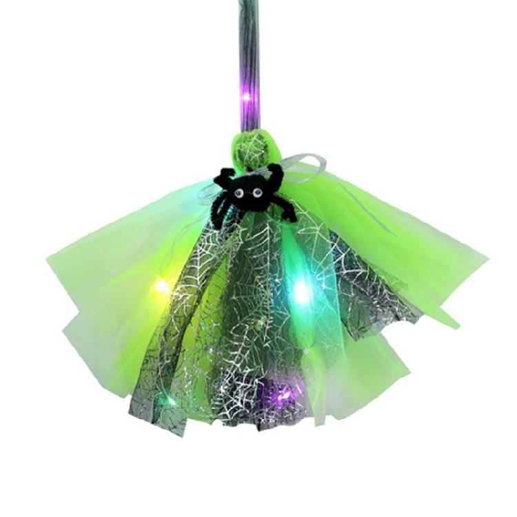 LED Light-Up Flying Broomsticks for Halloween Costume Play Background Decoration