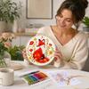 Embroidery Kit with 20 Hoops, Design Fabric Set for Adults