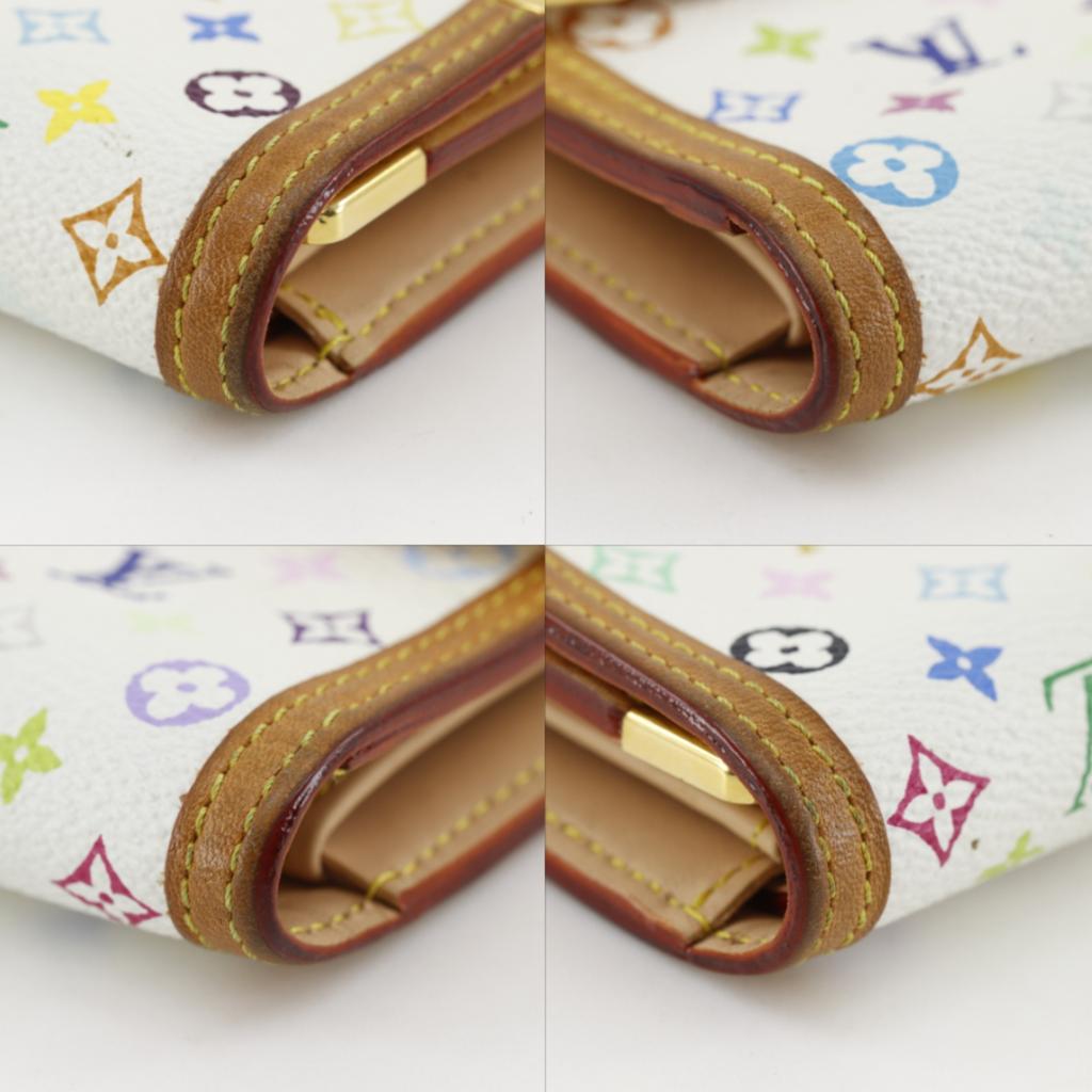 Louis Vuitton Porte Tresor International Purse M92659 Three Fold Bron Monogram Multicolor Women Used