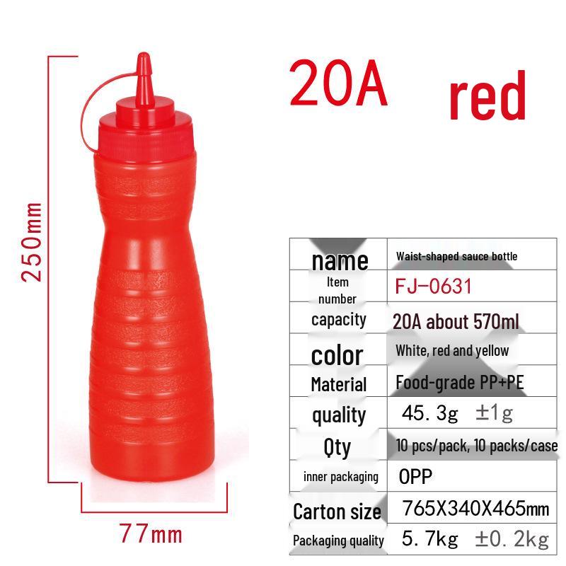 Single-Hole & Three-Hole Squeeze Sauce Bottle for Ketchup & Salad Dressing with Pointed Mouth