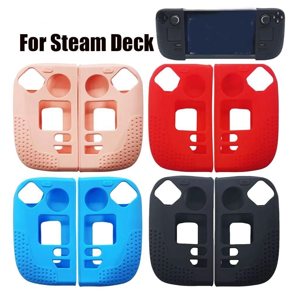 Anti-slip Controller Silicone Sleeve Ergonomics Gamepad Protective Cover for Steam Deck
