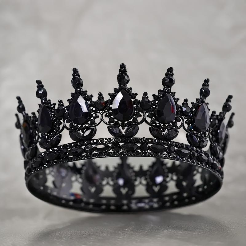 Luxury Bride Princess Crown Hair Accessories Banquet Photography Accessories Baroque Gorgeou Crystal Full Crown King Tiara Crown