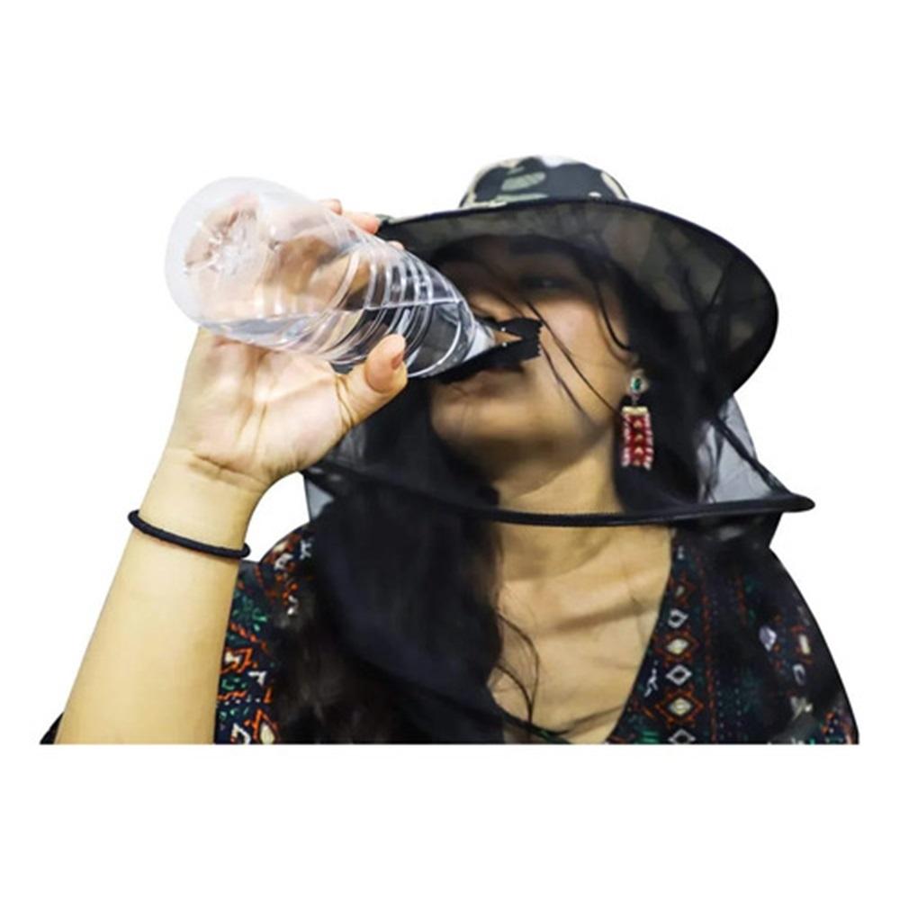 2 Pcs Mosquito Head Net Hat, Outdoor Mosquito Mask Hat,,a86
