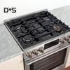 2Pcs Stainless Steel Stove Gap Cover Adjustable Length Stove Gap Filler Heat Resistant Kitchen Oven Counter Side Gap Filler Kit Range Trim Guard
